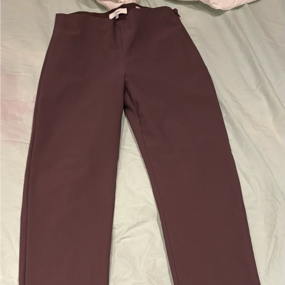 Vince pants. Stretchy material ( elastic band on the back - inside) .